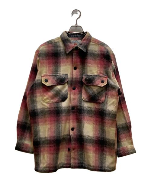 LEVI'S（リーバイス）LEVI'S (リーバイス) ヴィンテージオンブレチェックウールシャツ ベージュ サイズ:Ｍの古着・服飾アイテム