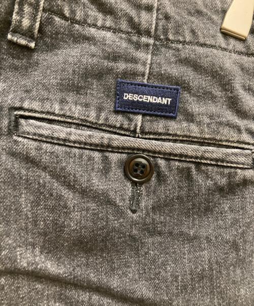 DESCENDANT（ディセンダント）DESCENDANT (ディセンダント) DC-6 ORGANIC COTTON TWILL TROUSERS ブラック サイズ:2の古着・服飾アイテム