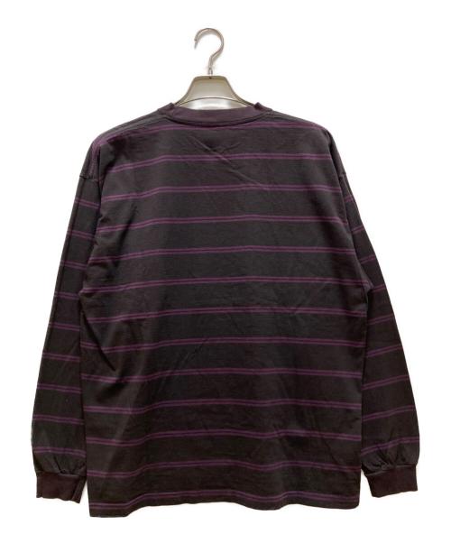 DESCENDANT（ディセンダント）DESCENDANT (ディセンダント) HORIZONTAL STRIPE LS パープル サイズ:2の古着・服飾アイテム