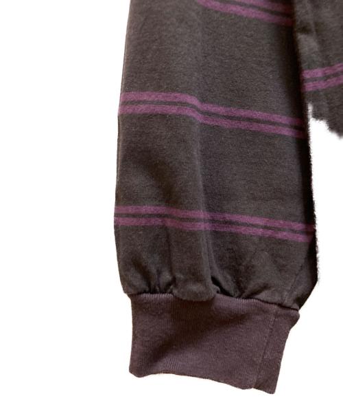 DESCENDANT（ディセンダント）DESCENDANT (ディセンダント) HORIZONTAL STRIPE LS パープル サイズ:2の古着・服飾アイテム