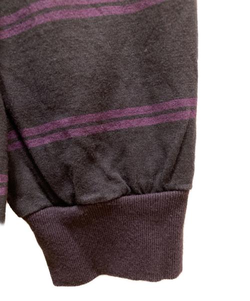 DESCENDANT（ディセンダント）DESCENDANT (ディセンダント) HORIZONTAL STRIPE LS パープル サイズ:2の古着・服飾アイテム