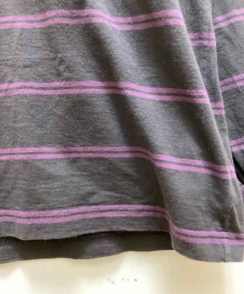 DESCENDANT（ディセンダント）DESCENDANT (ディセンダント) HORIZONTAL STRIPE LS パープル サイズ:2の古着・服飾アイテム
