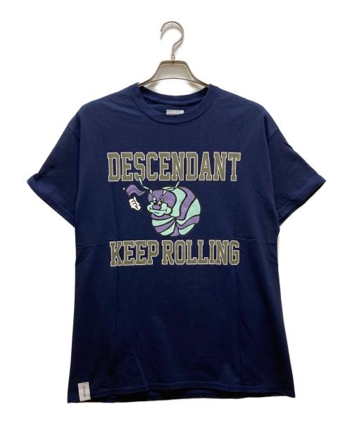DESCENDANT（ディセンダント）DESCENDANT (ディセンダント) プリントTシャツ ネイビー サイズ:3の古着・服飾アイテム