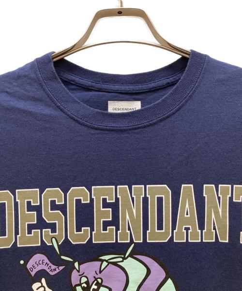 DESCENDANT（ディセンダント）DESCENDANT (ディセンダント) プリントTシャツ ネイビー サイズ:3の古着・服飾アイテム