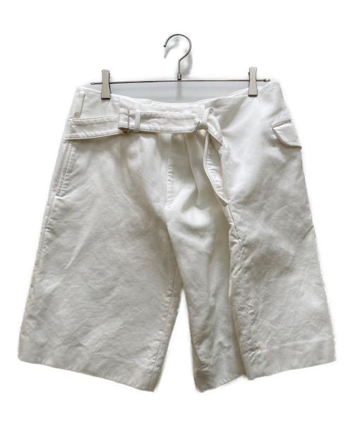 COMME des GARCONS HOMME PLUS（コムデギャルソンオムプリュス）COMME des GARCONS HOMME PLUS (コムデギャルソンオムプリュス) 変形ハーフパンツ ホワイト サイズ:Ｓの古着・服飾アイテム