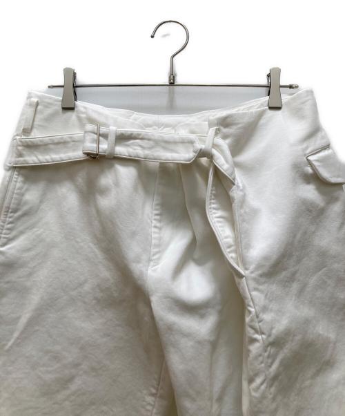 COMME des GARCONS HOMME PLUS（コムデギャルソンオムプリュス）COMME des GARCONS HOMME PLUS (コムデギャルソンオムプリュス) 変形ハーフパンツ ホワイト サイズ:Ｓの古着・服飾アイテム