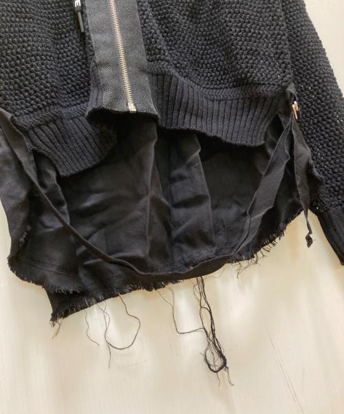 DIESEL（ディーゼル）DIESEL (ディーゼル) フード付きメッシュジップアップジャケット ブラック サイズ:ＸＳの古着・服飾アイテム