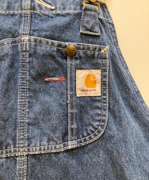 CarHartt（カーハート）CarHartt (カーハート) デニムオーバーオール インディゴ サイズ:38×32の古着・服飾アイテム
