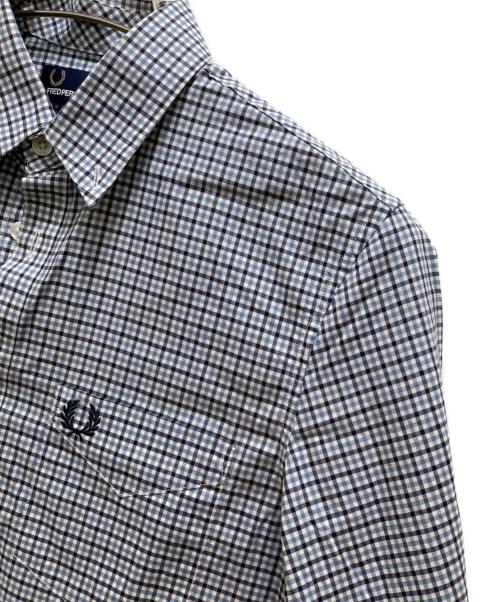 FRED PERRY（フレッドペリー）FRED PERRY (フレッドペリー) ギンガムチェックシャツ ブルー サイズ:Sの古着・服飾アイテム