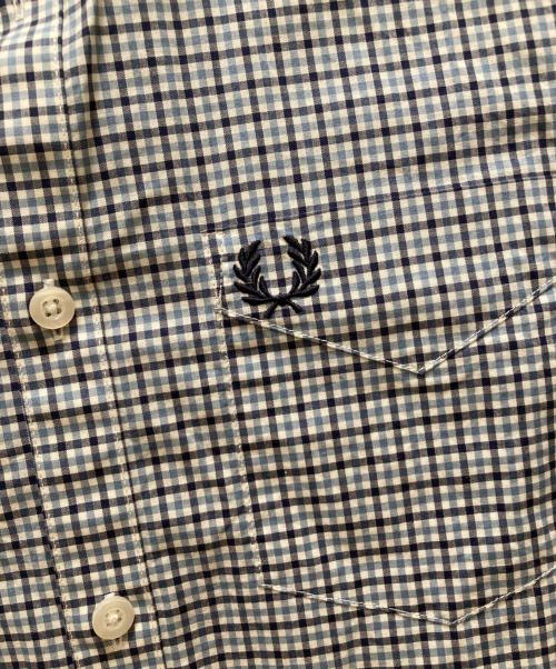 FRED PERRY（フレッドペリー）FRED PERRY (フレッドペリー) ギンガムチェックシャツ ブルー サイズ:Sの古着・服飾アイテム