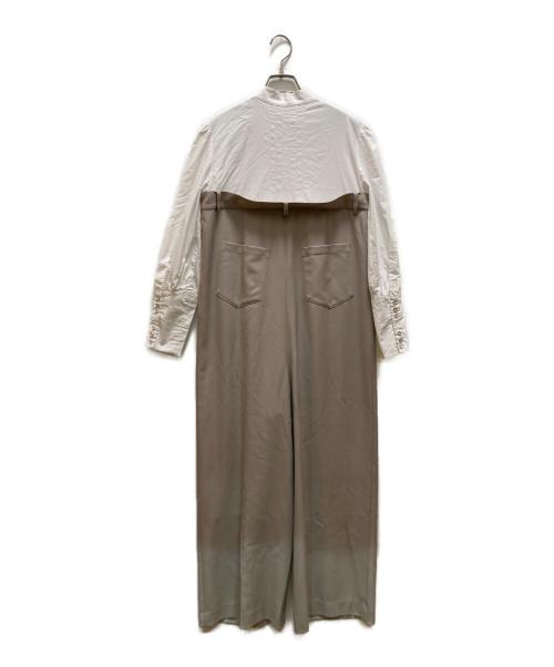 Ameri（アメリ）Ameri (アメリ) SHIRT DOCKING COMBINAISON ベージュ サイズ:Sの古着・服飾アイテム