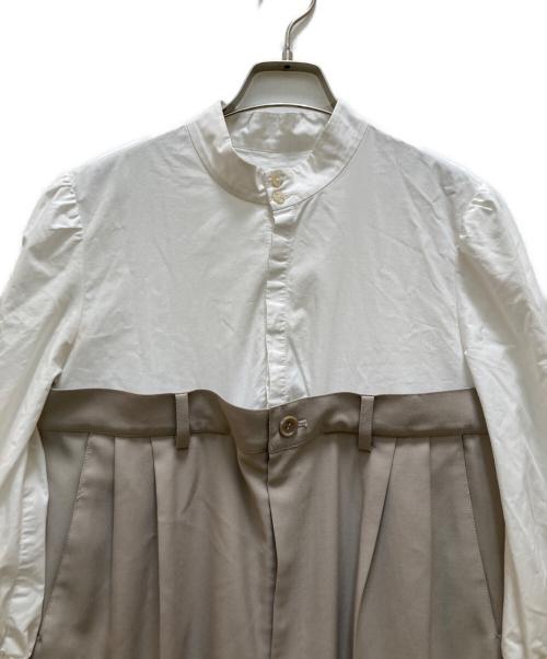 Ameri（アメリ）Ameri (アメリ) SHIRT DOCKING COMBINAISON ベージュ サイズ:Sの古着・服飾アイテム