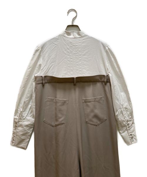 Ameri（アメリ）Ameri (アメリ) SHIRT DOCKING COMBINAISON ベージュ サイズ:Sの古着・服飾アイテム