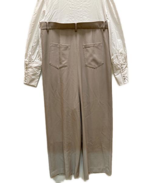 Ameri（アメリ）Ameri (アメリ) SHIRT DOCKING COMBINAISON ベージュ サイズ:Sの古着・服飾アイテム