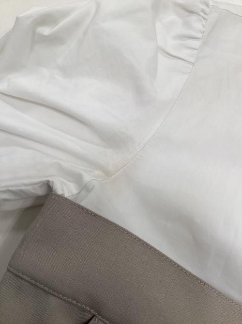 Ameri（アメリ）Ameri (アメリ) SHIRT DOCKING COMBINAISON ベージュ サイズ:Sの古着・服飾アイテム