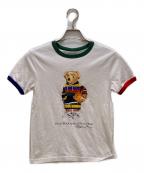 POLO RALPH LAURENポロ・ラルフローレン）の古着「ポロベアリンガーカットソー」｜ホワイト