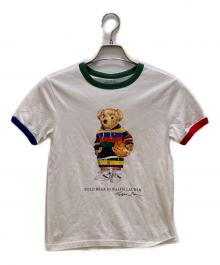 POLO RALPH LAUREN（ポロ・ラルフローレン）の古着「ポロベアリンガーカットソー」｜ホワイト
