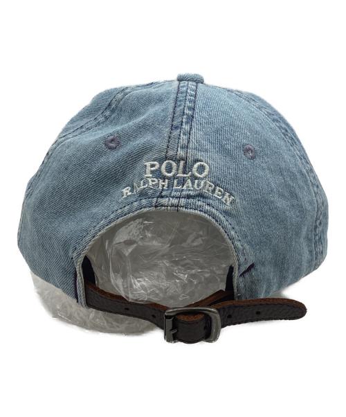 POLO RALPH LAUREN（ポロ・ラルフローレン）POLO RALPH LAUREN (ポロ・ラルフローレン) ポロベアデニムボールキャップ インディゴの古着・服飾アイテム