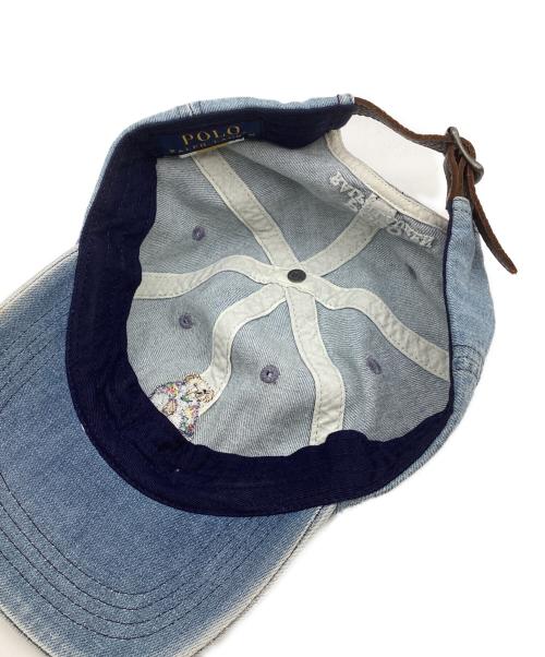 POLO RALPH LAUREN（ポロ・ラルフローレン）POLO RALPH LAUREN (ポロ・ラルフローレン) ポロベアデニムボールキャップ インディゴの古着・服飾アイテム