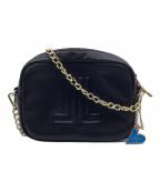 LANVIN en Bleuランバンオンブルー）の古着「チェーンショルダーバッグ」｜ブラック