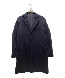 ONLY PREMIO（オンリープレミオ）の古着「カシミヤシングルチェスターコート」｜ネイビー