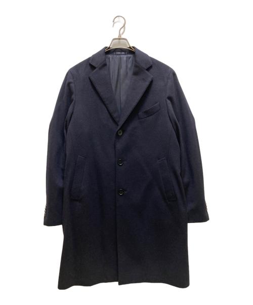 ONLY PREMIO（オンリープレミオ）ONLY PREMIO (オンリープレミオ) カシミヤシングルチェスターコート ネイビー サイズ:５２の古着・服飾アイテム