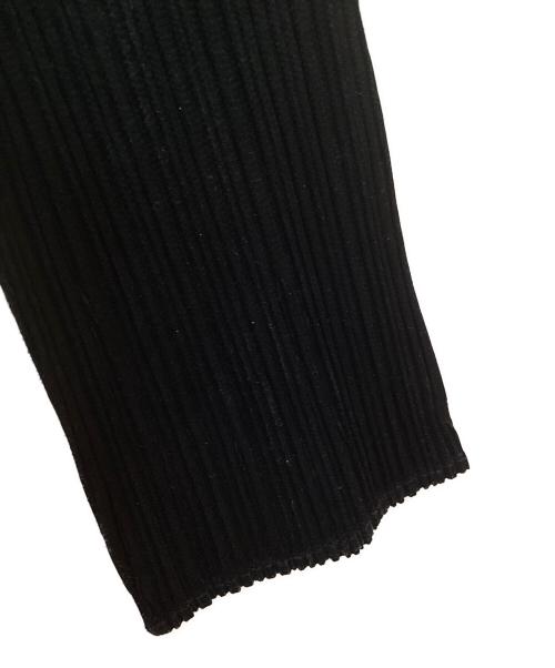 PLEATS PLEASE（プリーツプリーズ）PLEATS PLEASE (プリーツプリーズ) プリーツノーカラーカーディガン ブラック サイズ:3の古着・服飾アイテム