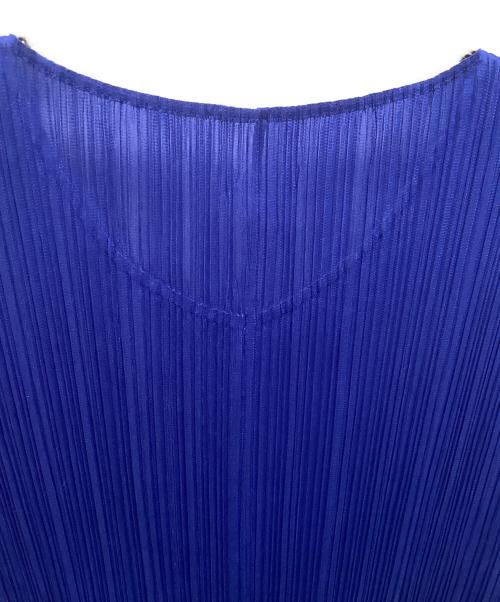 PLEATS PLEASE（プリーツプリーズ）PLEATS PLEASE (プリーツプリーズ) プリーツノースリーブワンピース ブルー サイズ:4の古着・服飾アイテム