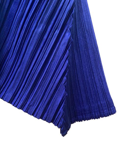 PLEATS PLEASE（プリーツプリーズ）PLEATS PLEASE (プリーツプリーズ) プリーツ加工半袖シャツ ブルー サイズ:3の古着・服飾アイテム