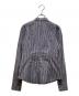 BURBERRY BLUE LABEL (バーバリー ブルー レーベル) フリルストライプシャツブラウス ブルー サイズ:３６：5000円