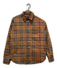 BURBERRY（バーバリー）の古着「レインボーノバチェックシャツ」｜ベージュ