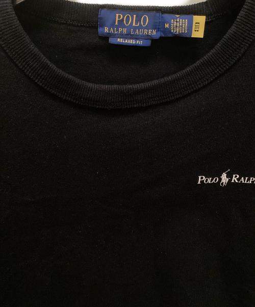 POLO RALPH LAUREN（ポロ・ラルフローレン）POLO RALPH LAUREN (ポロ・ラルフローレン) ヘビーウエイトロゴTシャツ ブラック サイズ:Mの古着・服飾アイテム