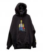 WIND AND SEA×The Simpsonsウィンダンシー×ザ シンプソンズ）の古着「コラボプルオーバーパーカー」｜グレー
