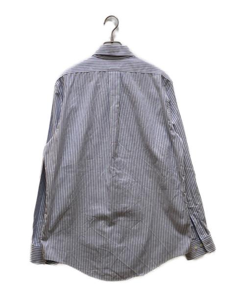 BROOKS BROTHERS（ブルックスブラザーズ）BROOKS BROTHERS (ブルックスブラザーズ) ストライプボタンダウンシャツ ホワイト×ブルー サイズ:Mの古着・服飾アイテム