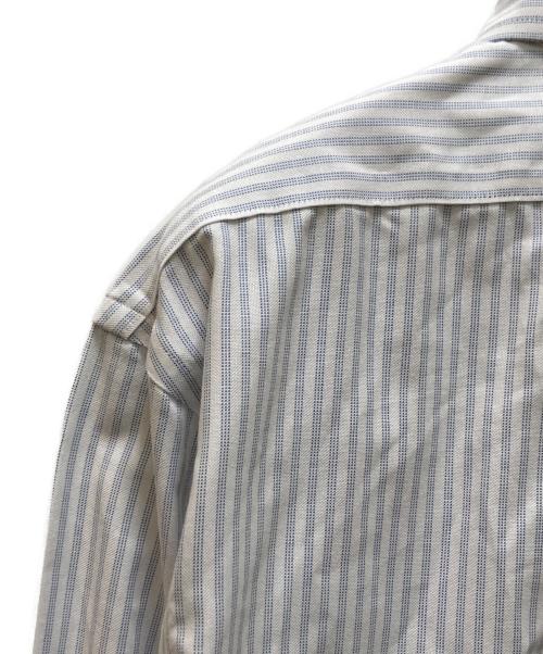 BROOKS BROTHERS（ブルックスブラザーズ）BROOKS BROTHERS (ブルックスブラザーズ) ストライプボタンダウンシャツ ホワイト×ブルー サイズ:Mの古着・服飾アイテム