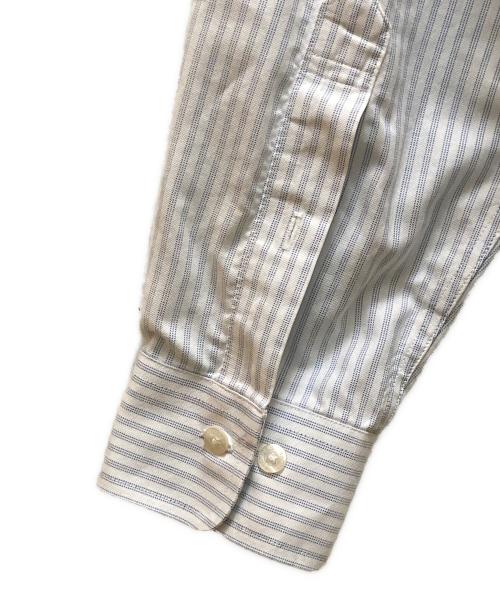 BROOKS BROTHERS（ブルックスブラザーズ）BROOKS BROTHERS (ブルックスブラザーズ) ストライプボタンダウンシャツ ホワイト×ブルー サイズ:Mの古着・服飾アイテム
