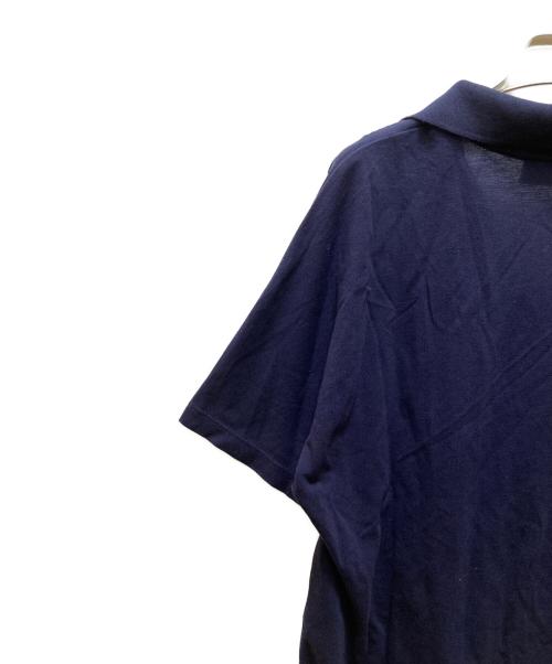 LACOSTE（ラコステ）LACOSTE (ラコステ) スキッパーネックポロシャツ ネイビー サイズ:Sの古着・服飾アイテム