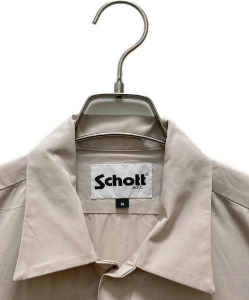 Schott（ショット）Schott (ショット) 鯉 刺繍 オープンカラーワークシャツ ベージュ サイズ:M 未使用品の古着・服飾アイテム