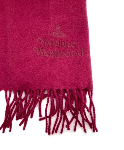 Vivienne Westwood（ヴィヴィアンウエストウッド）Vivienne Westwood (ヴィヴィアンウエストウッド) オーブ刺繍マフラーの古着・服飾アイテム