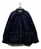 JAPAN BLUE JEANSジャパンブルージーンズ）の古着「13oz デニム ビッグ シャツ ジャケット」｜インディゴ