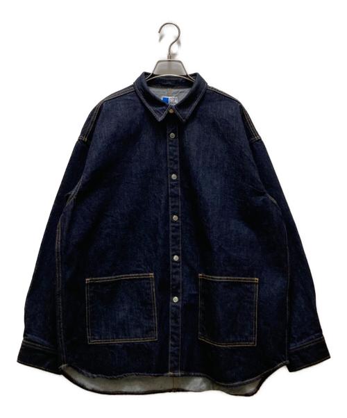 JAPAN BLUE JEANS（ジャパンブルージーンズ）JAPAN BLUE JEANS (ジャパンブルージーンズ) 13oz デニム ビッグ シャツ ジャケット インディゴ サイズ:L 未使用品の古着・服飾アイテム