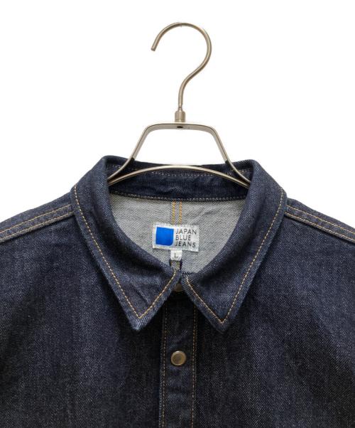 JAPAN BLUE JEANS（ジャパンブルージーンズ）JAPAN BLUE JEANS (ジャパンブルージーンズ) 13oz デニム ビッグ シャツ ジャケット インディゴ サイズ:L 未使用品の古着・服飾アイテム