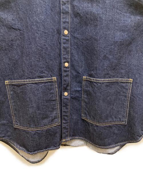 JAPAN BLUE JEANS（ジャパンブルージーンズ）JAPAN BLUE JEANS (ジャパンブルージーンズ) 13oz デニム ビッグ シャツ ジャケット インディゴ サイズ:L 未使用品の古着・服飾アイテム