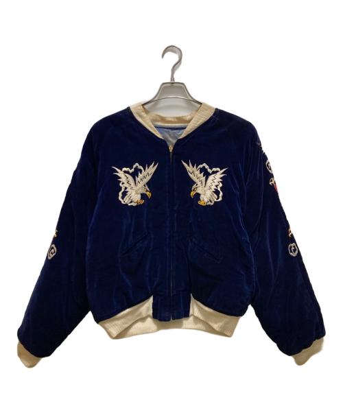 VINTAGE（ヴィンテージ）VINTAGE (ヴィンテージ) ヴィンテージ両面別珍スカジャン ネイビー サイズ:なしの古着・服飾アイテム