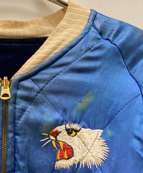 VINTAGE（ヴィンテージ）VINTAGE (ヴィンテージ) ヴィンテージ両面別珍スカジャン ネイビー サイズ:なしの古着・服飾アイテム