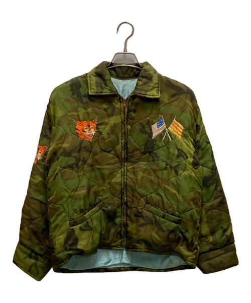 VINTAGE（ヴィンテージ）VINTAGE (ヴィンテージ) ヴィンテージカモフラベトナムジャケット グリーン サイズ:なしの古着・服飾アイテム