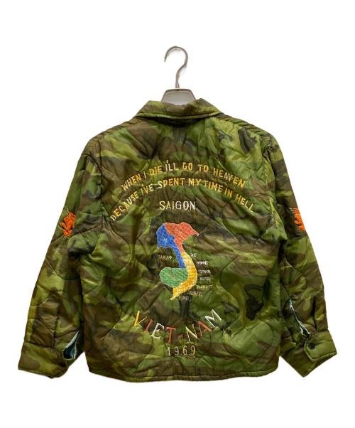 VINTAGE（ヴィンテージ）VINTAGE (ヴィンテージ) ヴィンテージカモフラベトナムジャケット グリーン サイズ:なしの古着・服飾アイテム
