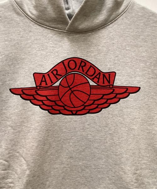 JORDAN BRAND（ジョーダン ブランド）JORDAN BRAND (ジョーダン ブランド) SAINT MICHAEL (セントマイケル) コラボロゴプリントプルオーバーパーカー グレー サイズ:M 未使用品の古着・服飾アイテム