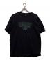 stussy（ステューシー）の古着「ロゴアップリケTシャツ」｜ブラック
