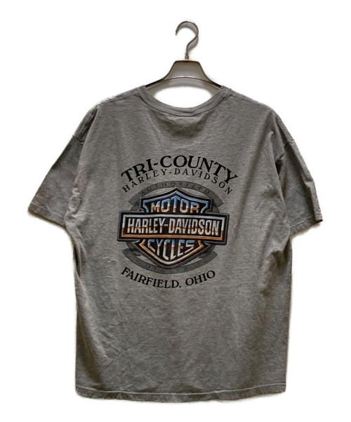 HARLEY-DAVIDSON（ハーレーダビッドソン）HARLEY-DAVIDSON (ハーレーダビッドソン) オールド両面プリントTシャツ グレー サイズ:XLの古着・服飾アイテム